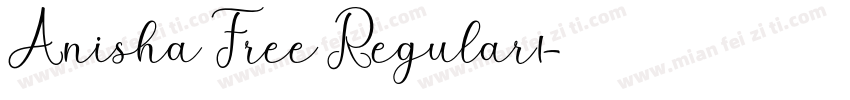 Anisha Free Regular1字体转换